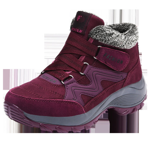 Hiking Shoes For Women Real Leather Non-Slip Outdoor Hiking Boots Trekking Shoes Waterproof Sport Sneakers Camping Sport Shoes - ROUTINE FASHION